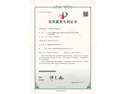 10317094一種環(huán)境空氣檢測儀器20200417實(shí)用新型專利證書